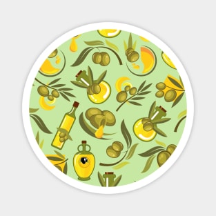 Olives pattern texture Magnet